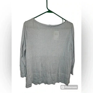 Halogen Light purple gray top with buttons up back Size Small